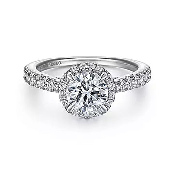 14KW Diamond Semi-Mount Engagement Ring w/ 0.64 ctw, Size 6.5